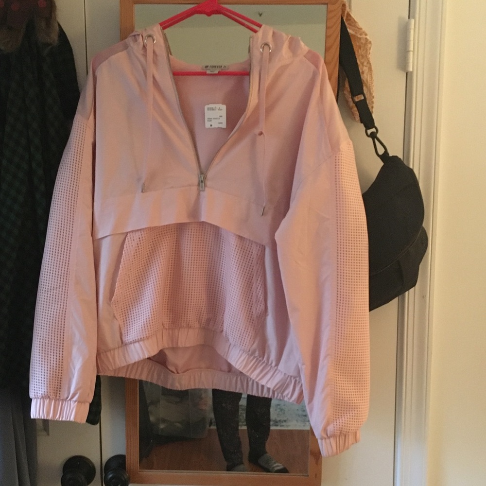 Forever 21 pink windbreaker